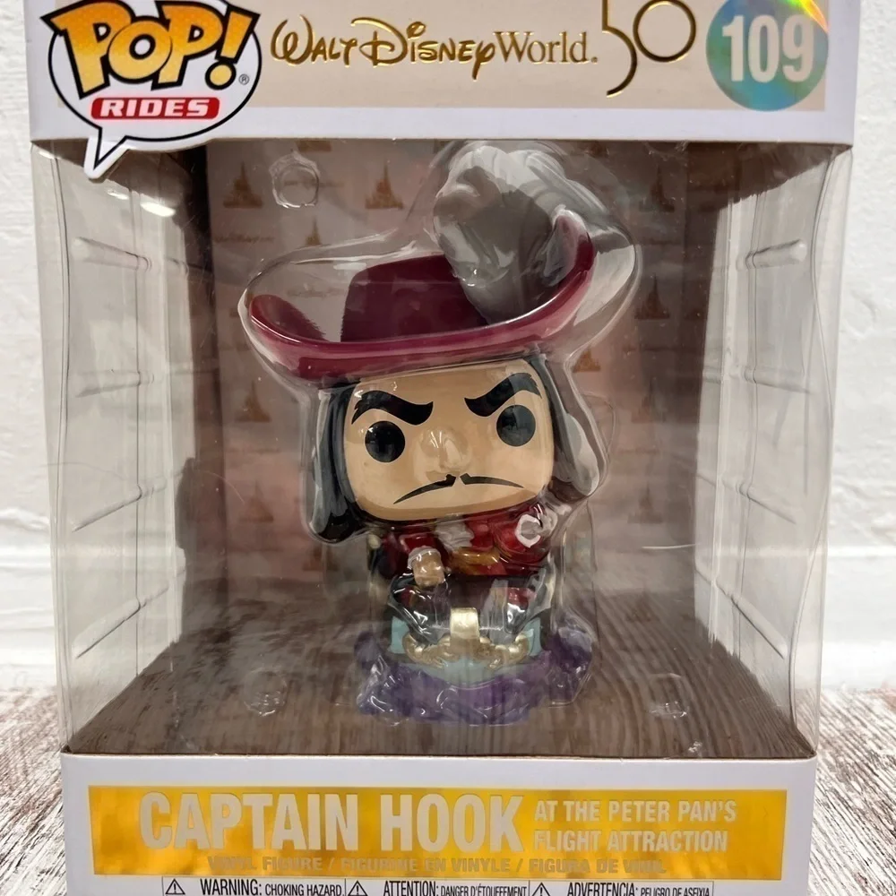 FUNKO POP! WALT DISNEY WORLD 50TH CAPTAIN HOOK AT PETER PAN'S FLIGHT ATTRACTION - Picture 3 of 6